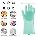 Lorima MG-G Magic Silicone Scrubber, Reusable Brush Heat Resistant Gloves for Cleaning, Dish, Washing The Car, Pet Hair Care, Green …