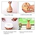 Tenswall Aromatherapy Essential Oil Diffuser,Yellow Wood Grain Whisper Quiet Cool Mist 400ml Vase Shape Ultrasonic Aroma Diffuser Humidifier with 4 Timer Setting and 7 LED lights Changing for Spa Baby
