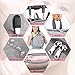 Diaper Bag Travel Backpack Baby Nappy Changing Bag with Baby Seat, Ceekii Multi-Function Waterproof Maternity Nappy Bags and Built-in USB Charging Port (Gray)