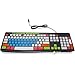 Keyboard Cover for MK295 MK270 MK200 - White Blue