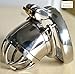 BDSM Stainless Steel Male Chastity Device Chastity cage Small with Anti-Off Rings Cock cage Penis Lock cb6000s (Ring 4.5cm)