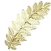 Q&Q Fashion Festival Bridal Gold Leaf Branch French Updo Hair Pin Clip Dress Snap Barrette