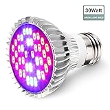 GLIME Led Grow Light Bulb,SMD 5730 Full Spectrum Bulb E27 Grow Plant Light Lamp for Flowering Lighting Indoor Garden Greenhouse and Hydroponic Aquatic
