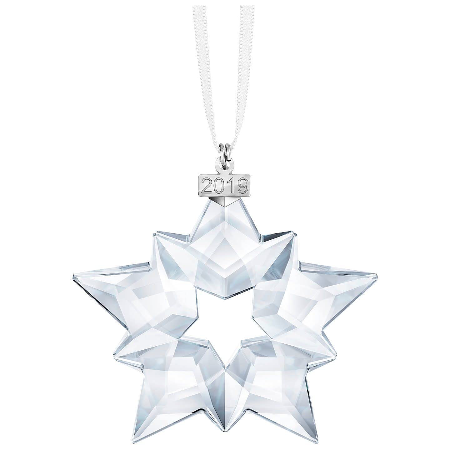 Swarovski Annual Edition Ornament 2019, 7.5 X 7.2 X 0.9 CM, White