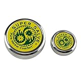 All Purpose Salve by The Super Salve Co. Extra Large 4oz tin AND .5oz Travel Tin Chapparral Leaf, Comfrey Leaf, Ecinacea Flower, Hops Flower and Usnea Moss (4 oz (Large) & .5 oz (travel))