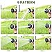Ohuhu Garden Hose Spray Nozzle, Water Nozzle W/ 9 Adjustable Patterns, Durable Steel Chrome Design