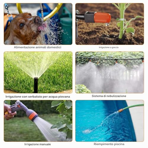 Johgee Programmer for Irrigation Garden Computer Watering IP65 Automatic Water Timer Easy Control [Energy Efficiency Class A++]