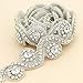 Crystal Rhinestone Applique Wedding Beaded Applique 1 Yard DIY Bridal Applqiues for Wedding Dress Embellishment Decoration