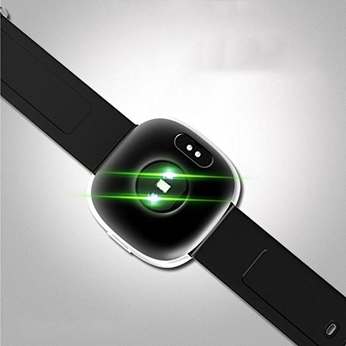 L@YC Fashion Smart Bracelet Bluetooth Heart Rate Blood Pressure Movement Step Treadmill Bracelet, Gold Black