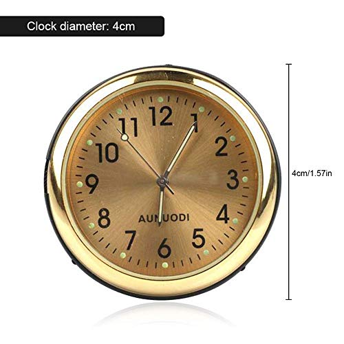 MOGOI Car Dashboard Clock, Universal Car Air Vent Quartz Clock Automobiles Interior Decoration Stick-On Clock Ornaments for Office Cars SUV MPV.