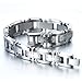 Exclusive Stainless Steel Man Jewelry Cross Link Bracelet for Men 8.85 Inches