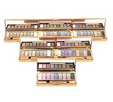 Tmalltide Natural Nudes Professional 9 Colors Diamond Bright Colorful Eye Shadow Super Flash Sparkling/Glitter Eyeshadow Colour Concealer Palette Gift Bundle