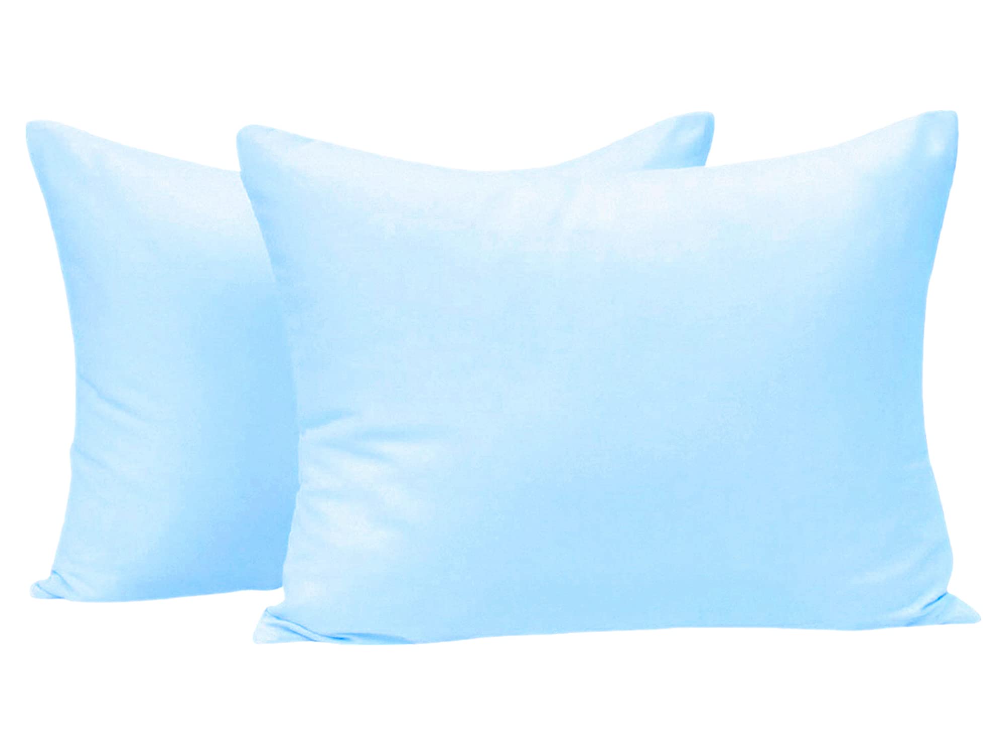 Baby Pillowcase - Plain Pillow Cases, Toddler Pillows 100% Cotton Pillowcases - 2 Pack Baby Pillow Cover for Boys & Girls Bedding, Kids Travel Pillowslip 40 x 60cm, Infant Pillowcase - Crib Bed