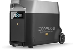 EF ECOFLOW DELTA Pro Extra Battery 3600Wh, 2.7H to Full Charge, Battery Backup for Home Use, Blackout, Camping, RV