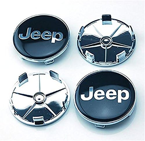 Jqlcgtmqwu JQLLCGTQWU 4pcs W079 68mm Emblem Badge Wheel Hub Caps Centre Cover Jeep Cherokee Patriot Wrangler Compass