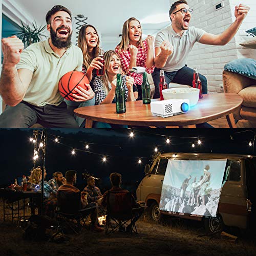 Projector, Spacekey RD-815 LED Mini Video Projector for Multimedia Home Theater, Supports 1080P, Laptops, Smartphones, Amazon Fire TV Stick & DVDs via HDMI, USB, VGA & AV - Thumbnail 6