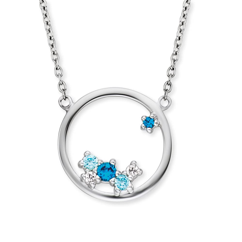 Engelsrufer 32012671 Women's Necklace 925 Silver Cubic Zirconia, Länge 40 + 4 cm, Sterling Silver, Cubic Zirconia
