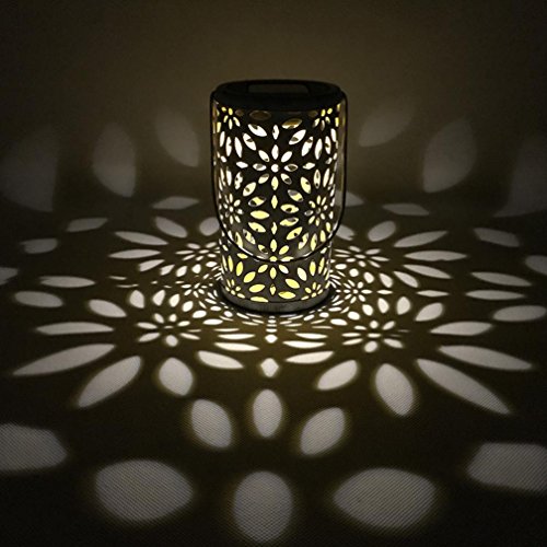 HighlifeS Metal Daisy Solar LED Hanging Lantern Lights IP44 Waterproof Outdoor Garden Yard Decor Lamps