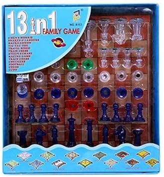 SWEET VILLA 13 in 1 Magnetic Ludo Chess Snacks and Ladders Set Board Game