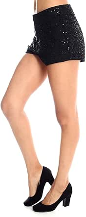 high waisted sequin hot pants