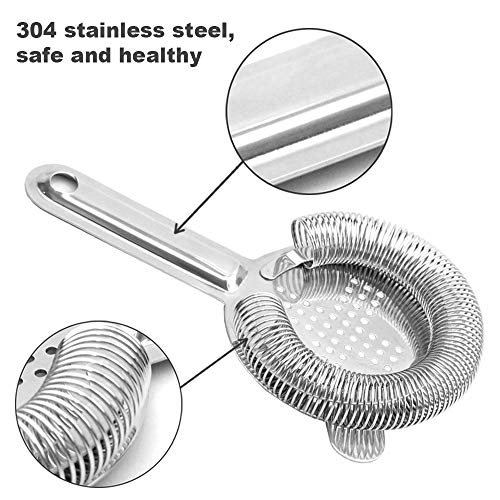 Hawthorne Cocktail Strainer Stainless Steel Bar Strainer for