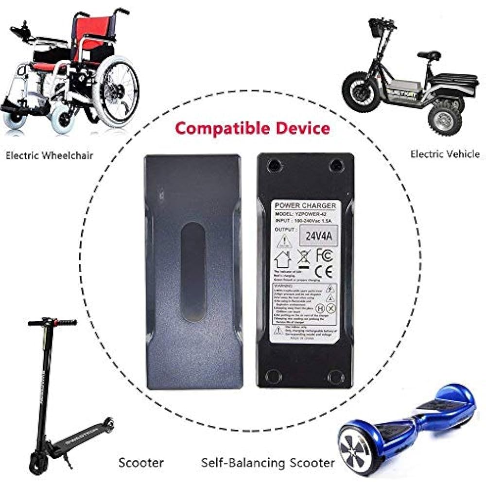 New 24 Volt 4A 96W XLR Mobility Battery Charger For Scooter Jazzy Power Chair 714131391813 eBay