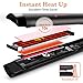 Flat Iron for Hair, Hair Straightener with Dual Voltage & 10s Instant Heat, Professional 2 in 1 Ceramic Flat Iron (1 Inch) with 11 Heat Levels, Digital Display, Auto Shut off for Home, Travel & Salon
