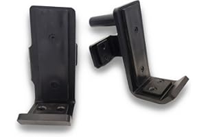 ABIPHOP J Hooks for Power Rack 3x3 J Cups for Squat Rack with Nylon Anti-Slip Pad 0.39Inch Thick Solid Steel -1500lbs Capacity for Weightlifting, Strength Training Power Cage Attachment