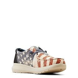 ARIAT Men's Hilo, Charcoal/American Flag Print, 13