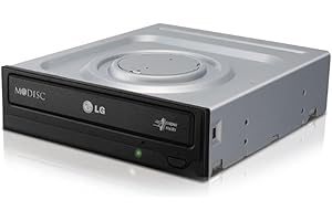 LG Electronics DVDRW 24x SATA Optical Drive, Black (GH24NSB0R)