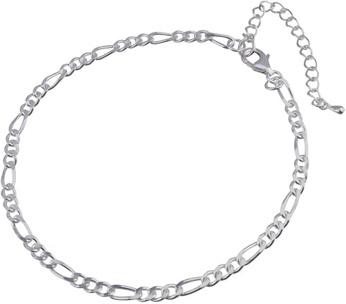 Amazon Abalent アバレント アンクレット メンズ チェーン アンクレット フィガローチェーン アンクレット メンズ シンプル シルバー925 アンクレット アンクレット 通販