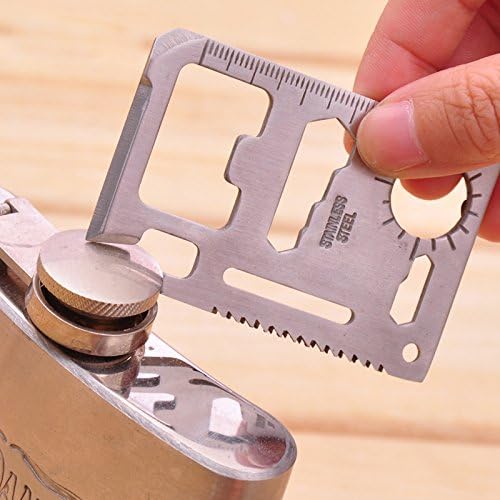 PeepalComm Multi Tools 11 in 1 Outdoor Hunting Survival Camping Pocket Military Credit Card Knife Tool Kits Lifesaving Card Saber Cards