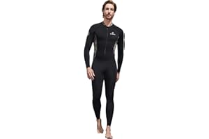 Dive Skin Full Body for Women Men Youth Rash Guard Swimsuit Wetsuit Skin Front Zipper UV Protection One Piece Bathing Suit fo