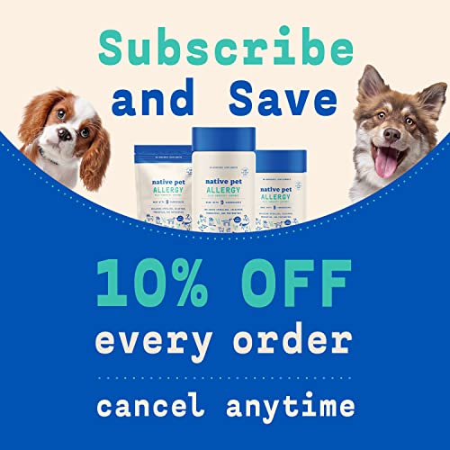 Native Pet Dog Allergy Relief Natural Allergy Medication for Dog Probiotics for Dogs Itchy