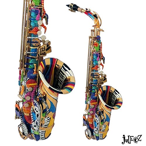 Colorful Alto Saxophone by Juleez Hand Painted Musical Instrument Buy