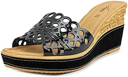 Spring Step Women's Polidor Black Patent Sandal 39 (US Women's 8.5) M