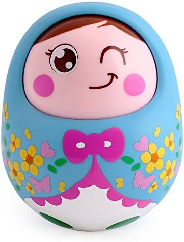 VicToy Educational Toys Large Nodding Tumbler Newborn Plastic Blue-Doll