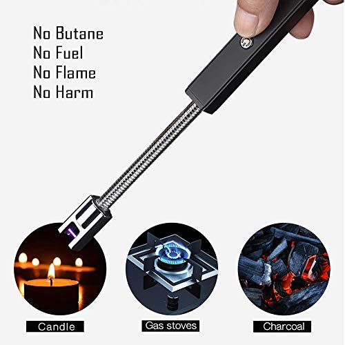 Candle Lighter Electric Arc Lighter USB Rechargeable Long Lighters Wand