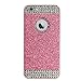 Vproof iPhone 6 Case/iPhone 6s Case , Luxury Hybrid PC Hard Shiny Bling Glitter Sparkle With Crystal Rhinestone [Artificial Diamond] Cover Case For iPhone 6/6s [4.7 Inch] (Pink+Crystal Rhinestone)