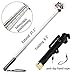 Balichun Universal Telescopic Wired Selfie Stick with Rotatable and Extendable Clamp - Gold