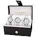 Akribos XXIV Women's AK887SS Quartz Diamonds Bracelet and Strap Watches Set