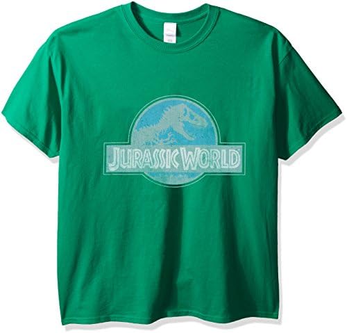 Jurrassic Park Men's Jurassic World Logo T-Shirt, Kelly, 4XL