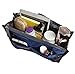 Vercord Purse Organizer Insert for Handbags Bag Organizers Inside Tote Pocketbook Women Nurse Nylon 13 Pockets Royal Blue Medium