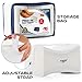 AVESTON Thick Soft Knee Pillow for Side Sleepers with Strap as Orthopedic Contour for Sleeping Between Knees for Joint Pain, Back Pain, Sciatica Pain Relief