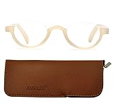 Amillet Spring Hinges Reading Glasses,Half Moon