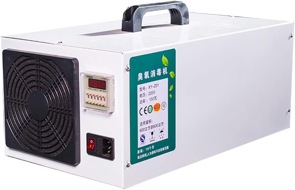 Hermsi Industrial Stainless Steel Ozone Generator Air Purifier witn UV for Commercial Home Car (10000mg/20000mg)