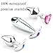 Penis Shape Metal-plated Butt/Anal Plug for Sex Games Updated Fetish Butt Anal Sex Toys, Bestimulus Stainless Steel Anal Butt Plugs Personal Massager for Sex Games (1 Pkg/3 Plugs) …