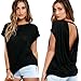 START 2016 Women Casual Soft Loose Batwing Sleeve Backless Shirt