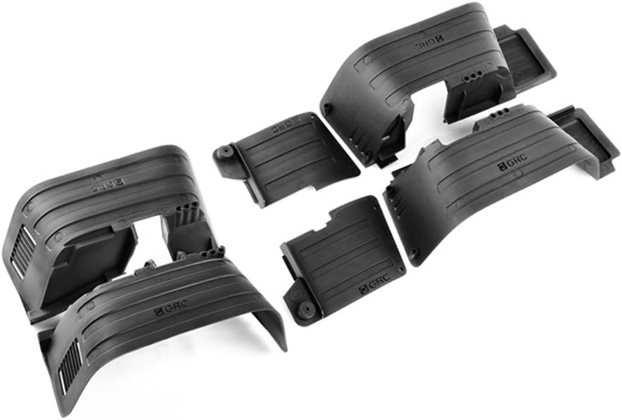 INJORA RC Fender RC Mud Flaps Fender Set RC Splash Guard for 1/10 RC Crawler Axial SCX10 II 90046 90047, Small