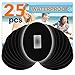Fixic – Adhesive Patches G5 G4 - Black - 25 Pack - Premium Waterproof Adhesive Patches - Best Long Fixation - Pre Cut Back Paper - Oval